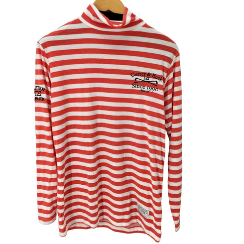 カッターアンドバック CUTTER&BUCK タートルネックボーダーL/S Tシャツ ゴルフ メンズ JPN:M