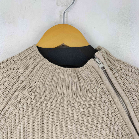 ザラ ZARA ラグラン ジップ加工 ハイネックニット メンズ us m