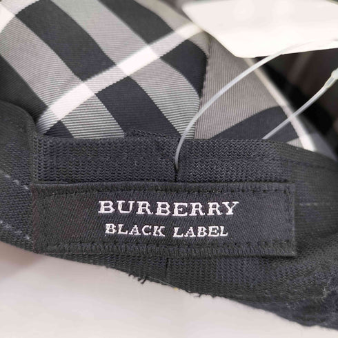 バーバリーブラックレーベル BURBERRY BLACK LABEL ホース刺繍 リボン フェルトハット メンズ