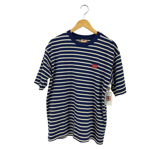 リーバイス Levis BOX TEE-CREAM AND BLUE メンズ import:S