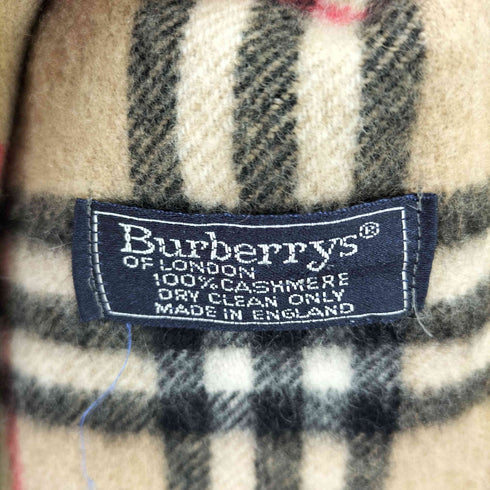 バーバリーズ BURBERRYS ノバチェックカシミヤフリンジマフラー レディース