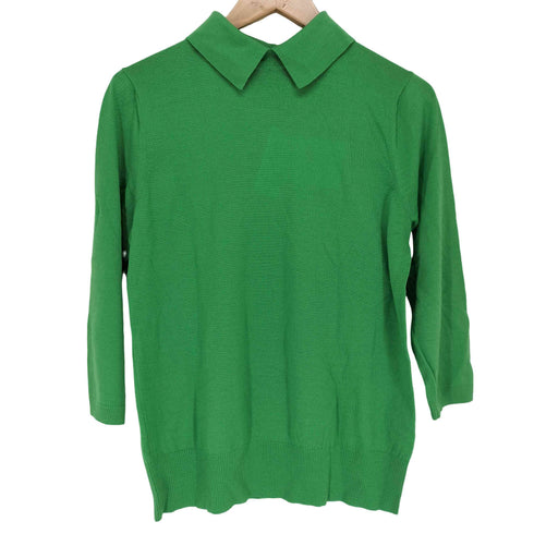 オールドイングランド OLD ENGLAND バックボタンニットポロシャツ レディース 38
