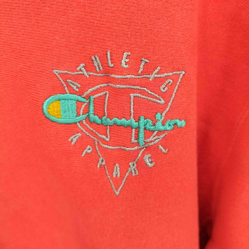チャンピオン Champion 90S REVERSE WEAVE USA製 刺繍タグ ATHLETIC APPAREL ロゴ刺繍 クルーネックスウェット メンズ JPN:XL