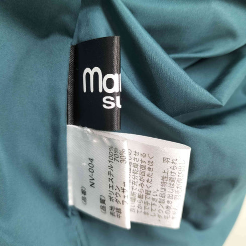 マーブルシュッド Marble Sud 総柄プリントダウンジャケット レディース