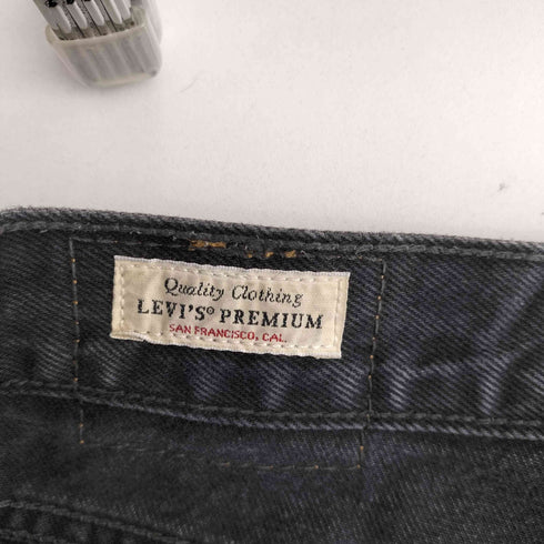 リーバイス Levis XL STRAIGHT ブラック INFLUENTIAL LADY クロップドリメイク レディース 28inch