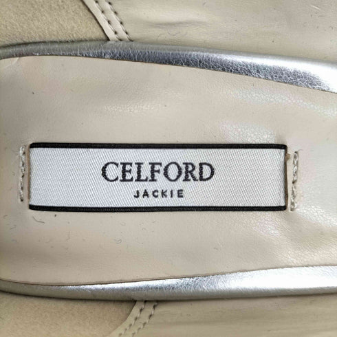セルフォード CELFORD ビジュー装飾デザインストラップヒールパンプス レディース 38