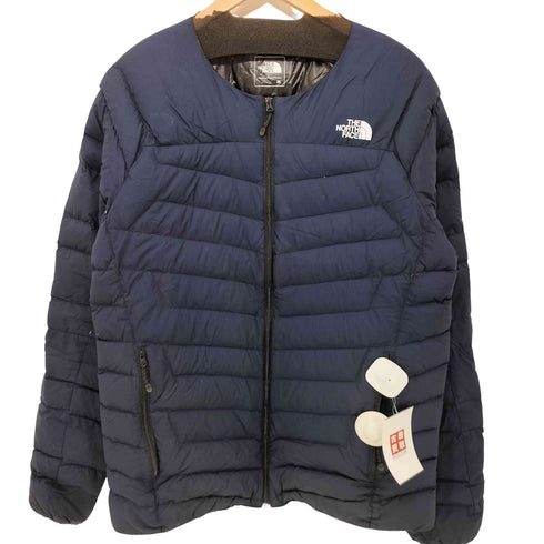 ザノースフェイス THE NORTH FACE サンダーラウンドネックジャケット ノーカラー ライトダウンジャケット メンズ JPN:XL