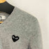 プレイコムデギャルソン PLAY COMME des GARCONS ハートワッペンVネックニット レディース import:M