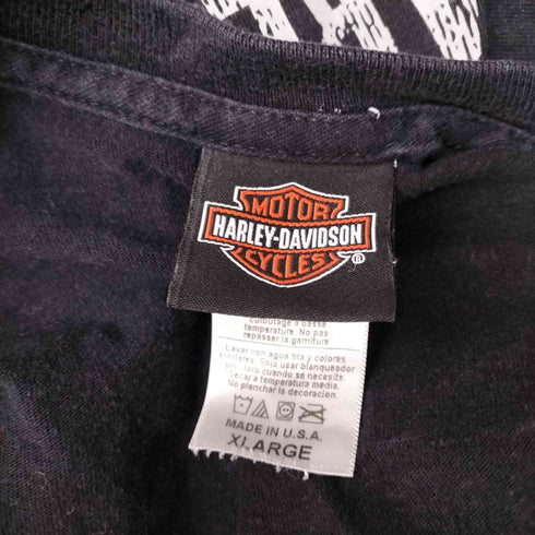 ハーレーダビッドソン HARLEY-DAVIDSON MADE IN USA 両面プリント半袖Tシャツ メンズ XL