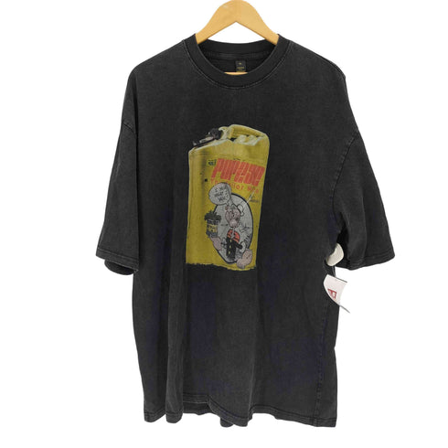 LIANGXILIN キャラクタープリントクルーネックTシャツ メンズ import:XL