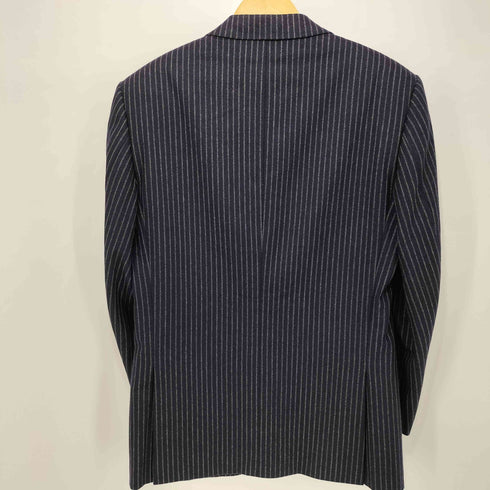 ラルフローレンパープルレーベル RALPH LAUREN PURPLE LABEL イングランド製 ストライプ柄 3B PURE NEW WOOL ウール テーラードジャケット メンズ