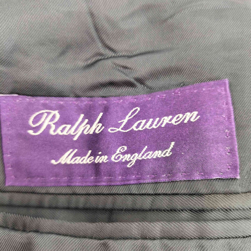 ラルフローレンパープルレーベル RALPH LAUREN PURPLE LABEL イングランド製 ストライプ柄 3B PURE NEW WOOL ウール テーラードジャケット メンズ