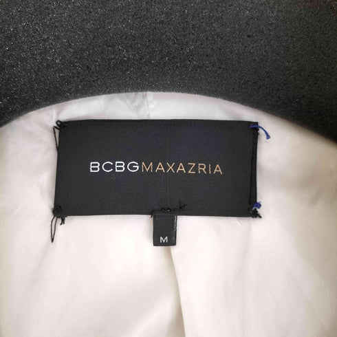 BCBGMAXAZRIA リブニット切替 ショールカラー ダウンジャケット レディース import:M