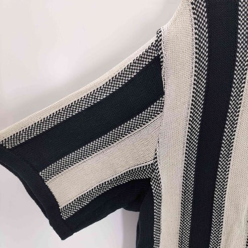 ゼロエイトサーカス 08sircus 23SS GIMA cotton stripe knit shirt レディース JPN:1