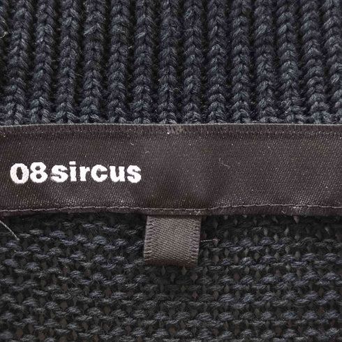 ゼロエイトサーカス 08sircus 23SS GIMA cotton stripe knit shirt レディース JPN:1
