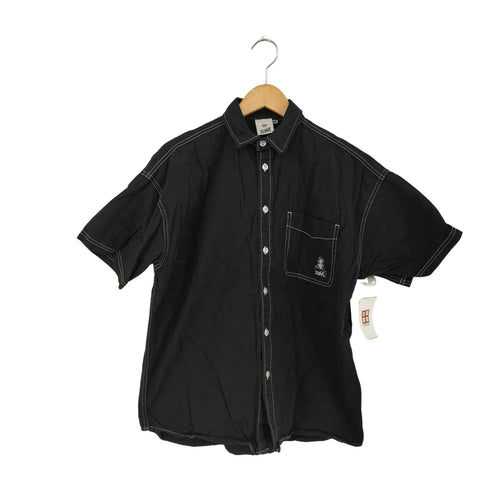 エックスガール X-girl TWILL FACE EMBROIDERY S/S SHIRT レディース import:S