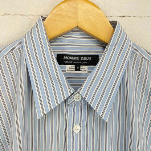 コムデギャルソンオムドゥ COMME des GARCONS HOMME DEUX AD2020 20AW キャラクタープリントストライプシャツ メンズ M