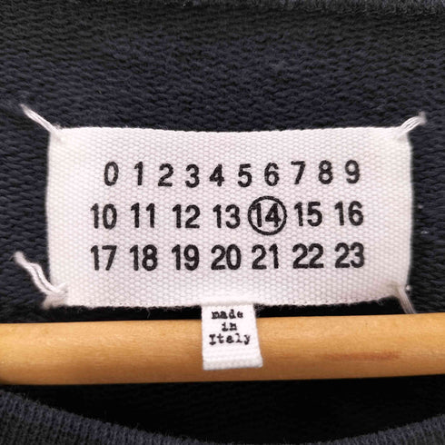 メゾンマルジェラ Maison Margiela 16AW レザー エルボーパッチ スウェットシャツ メンズ 48