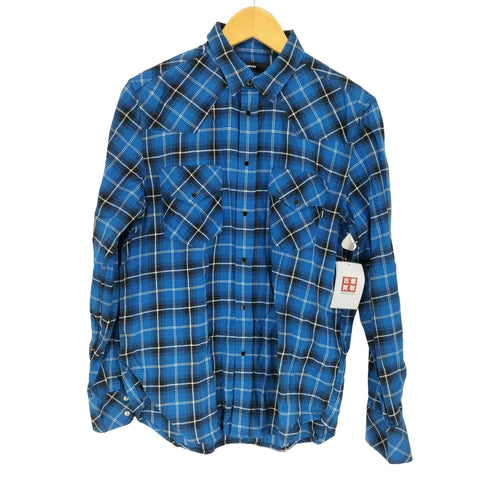 ディーゼル DIESEL チェック柄ウエスタンシャツ メンズ S