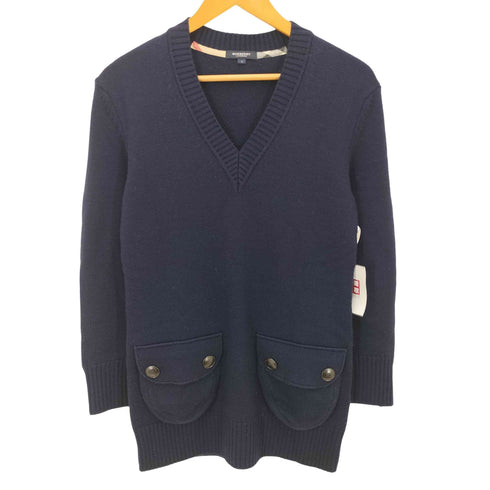 バーバリーロンドン BURBERRY LONDON ポケットデザインVネックニット レディース 2