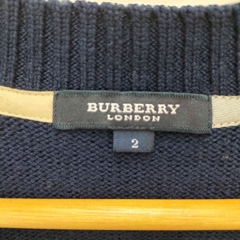 バーバリーロンドン BURBERRY LONDON ポケットデザインVネックニット レディース 2