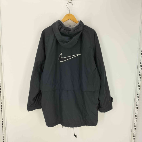 ナイキ NIKE 90S-00S 白タグ バックスウォッシュ フーデッドブルゾン 裏地フリース 裾ドローコード メンズ JPN:L