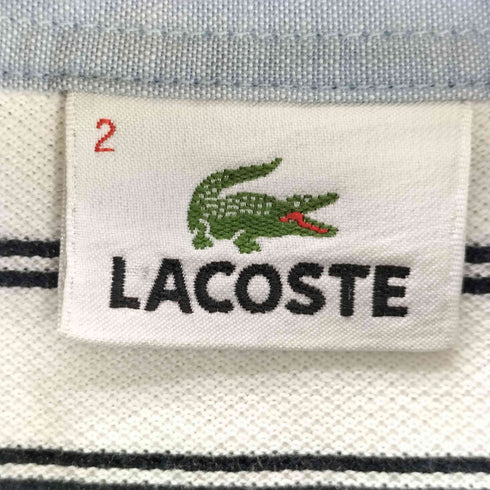 ラコステ LACOSTE 半袖リブカラーシャツ メンズ 2