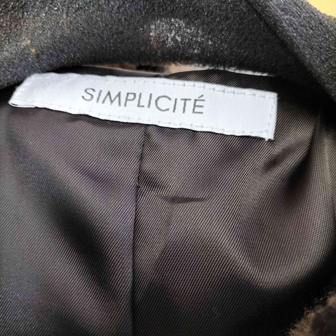 シンプリシテェ SIMPLICITE フード付きボアコート レオパード レディース FREE