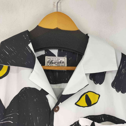 KARAKU 総柄 S/S アロハシャツ メンズ