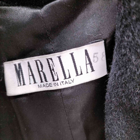 マレーラ MARELLA イタリア製 アルパカ混ガウンロングコート メンズ US 6