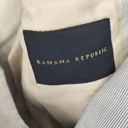 バナナリパブリック BANANA REPUBLIC コットン ストライプ 2B テーラードジャケット メンズ 36