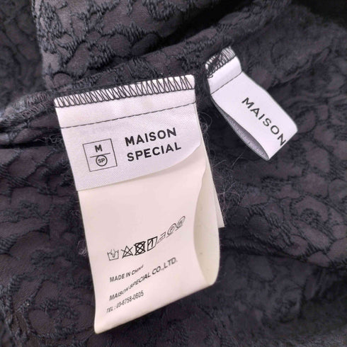 メゾンスペシャル MAISON SPECIAL 22SS ジャガードパフスリ-ブトップ レディース JPN:M