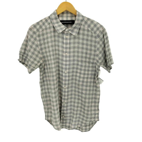 メルシーボークー mercibeaucoup コットン ネップ加工 チェック S/S シャツ メンズ JPN:3