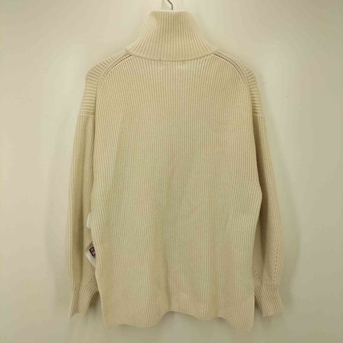 ガリャルダガランテネイビー GALLARDAGALANTE NAVY 畦編みハーフZIPニット レディース F