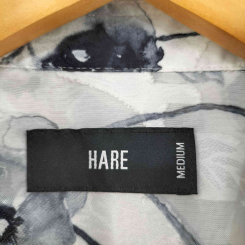 ハレ HARE フラワージャガードシアーシャツ メンズ JPN:M