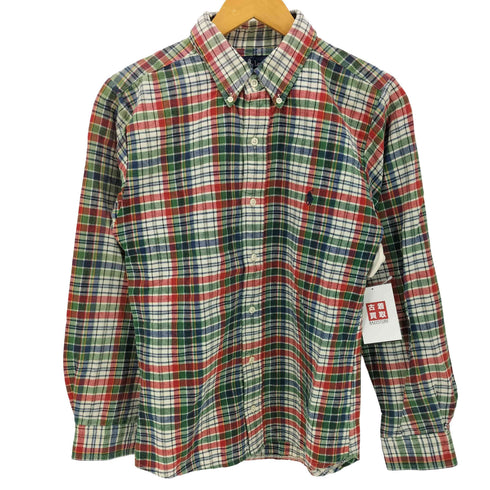ラルフローレン RALPH LAUREN The Big Shirt 90s ポニー刺繍 インド綿 マドラスチェック ボタンダウンシャツ メンズ