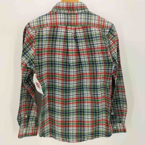 ラルフローレン RALPH LAUREN The Big Shirt 90s ポニー刺繍 インド綿 マドラスチェック ボタンダウンシャツ メンズ
