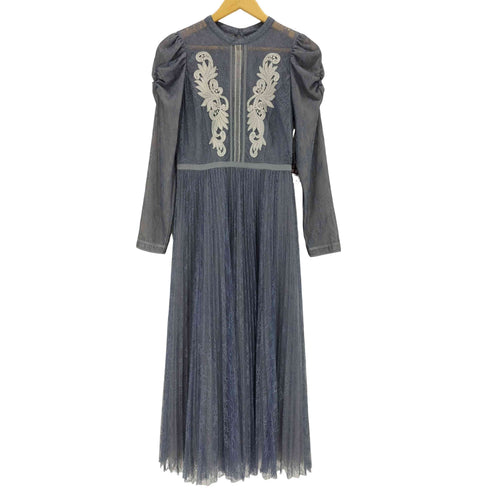 herlipto Lace-Trimmed Pleated Long Dress レディース JPN:S