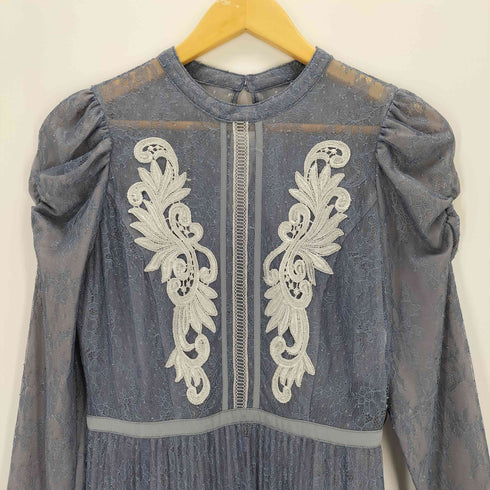 herlipto Lace-Trimmed Pleated Long Dress レディース JPN:S