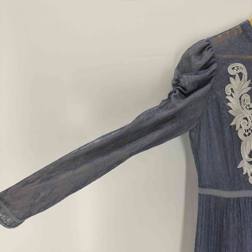 herlipto Lace-Trimmed Pleated Long Dress レディース JPN:S