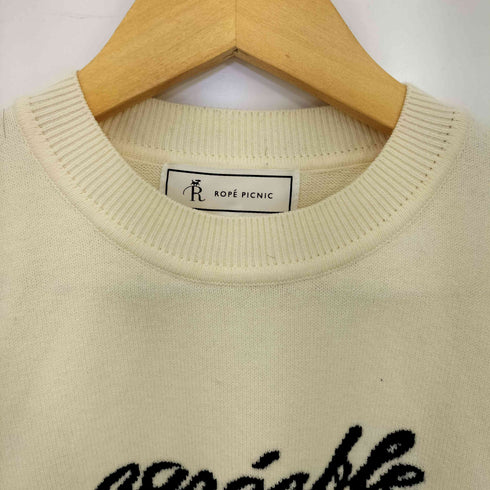 ロペピクニック Rope Picnic ロゴインターシャニットプルオーバー レディース JPN:38