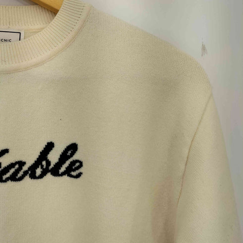 ロペピクニック Rope Picnic ロゴインターシャニットプルオーバー レディース JPN:38
