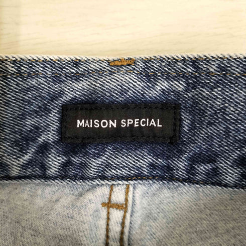 メゾンスペシャル MAISON SPECIAL バイカラー ストレート デニム レディース