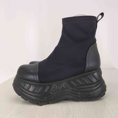 yousuke サイドジップ 厚底ブーツ レディース JPN:24