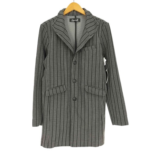 キャバリア CavariA ワイヤー入り イタリアン スタンドカラー セミロング コート メンズ JPN:44