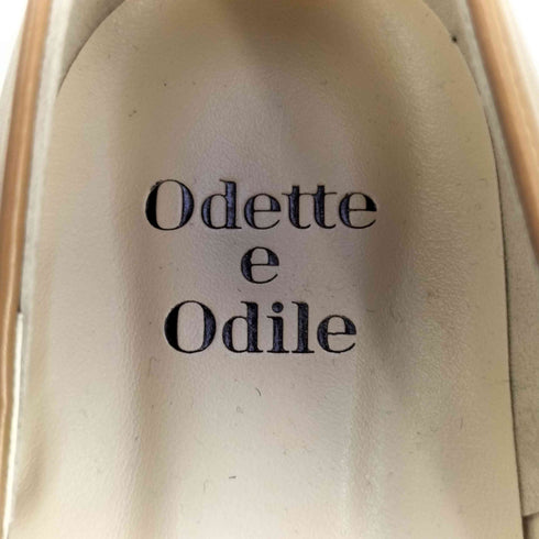 オデットエオディール Odette e Odile スクエアトゥ バックル ヒール パンプス レディース JPN:24