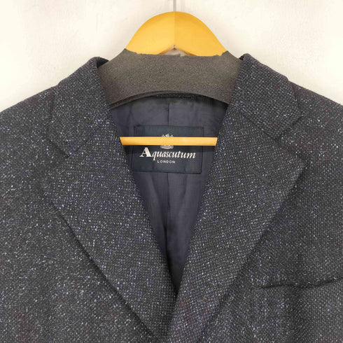 アクアスキュータム AQUASCUTUM シルク混 チェスターコート メンズ