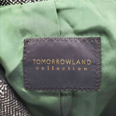 トゥモローランドコレクション TOMORROWLAND collection クロップド ヘリンボーン テーラードジャケット レディース 38
