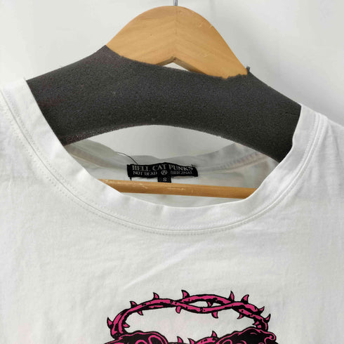 HELL CAT PUNKS ハートプリント クルーネックL/S Tシャツ レディース JPN:S