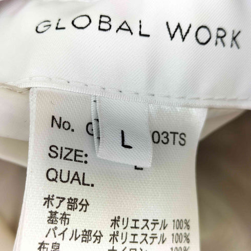グローバルワーク GLOBAL WORK リバーシブルキルティングボアコート レディース JPN:L